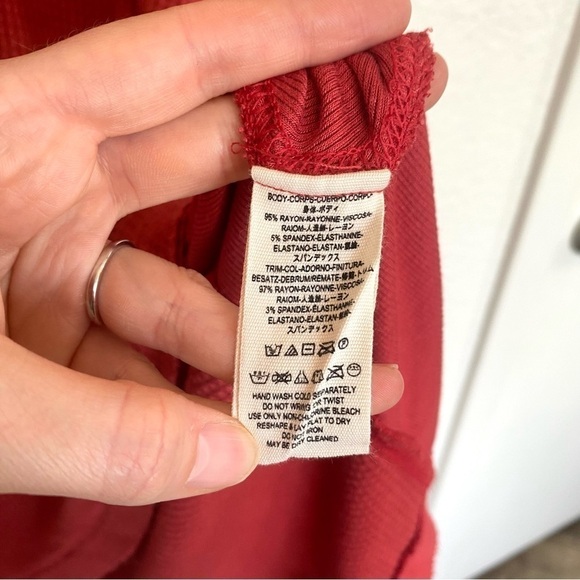 Free People Malibu Thermal Lagenlook Boho Top in Pink Coral Small - Picture 9 of 11